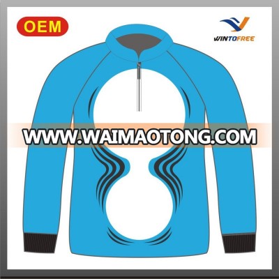 long sleeves sublimation custom fishing jerseys breathable polyester fishing shirts