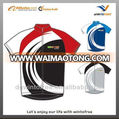 custom cycling wear factory Short sleeves cycling wear custom made by sublimation printing