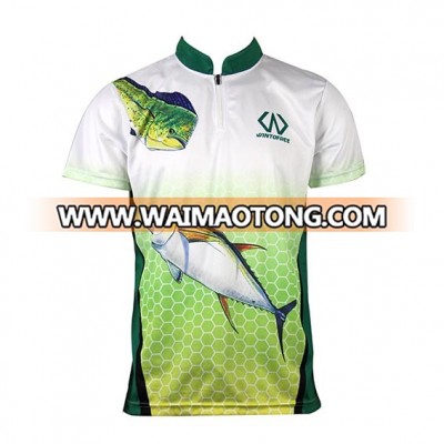 Custom sublimation fishing t shirts, OEM fishing t-shirt, UV fishing shirts