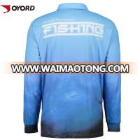 Wholesale fishing shirts uv protection thermal dye sublimation print